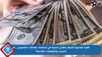 قفزة مفاجئة للدولار مقابل الجنيه في منتصف تعاملات الخميس.. ما السبب والتوقعات القادمة؟